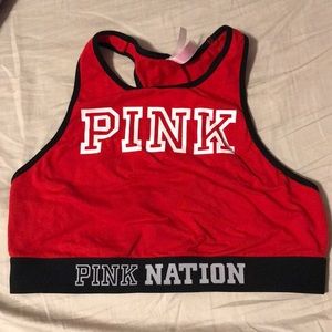 Pink Sports Bra
